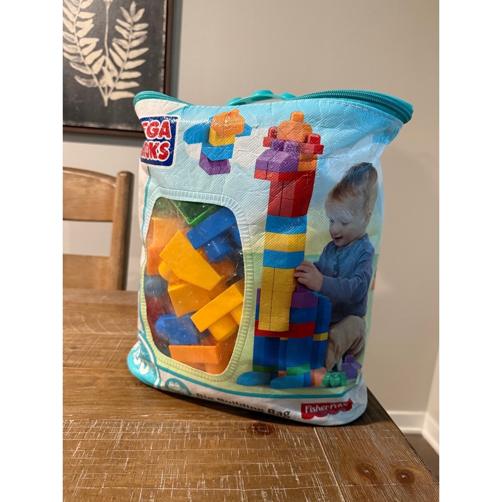 Mega Bloks First Builders Big Building Bag Multicolor STEM Toddler Preschool